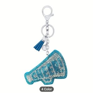 NWT Sparkle Rhinestone Cheer keychain/bag charm.